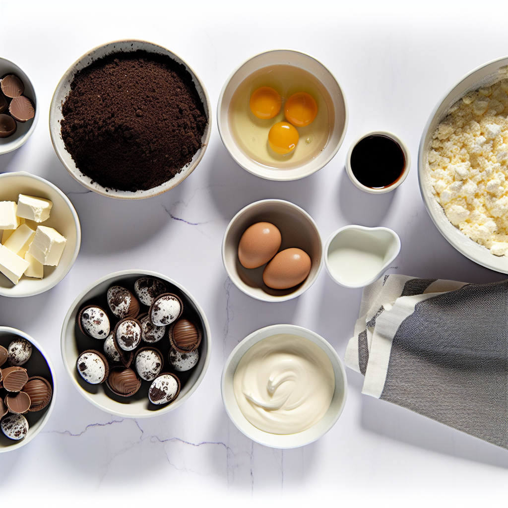 Delicious Double Chocolate Easter Egg Cheesecake Recipe - Recipe Image