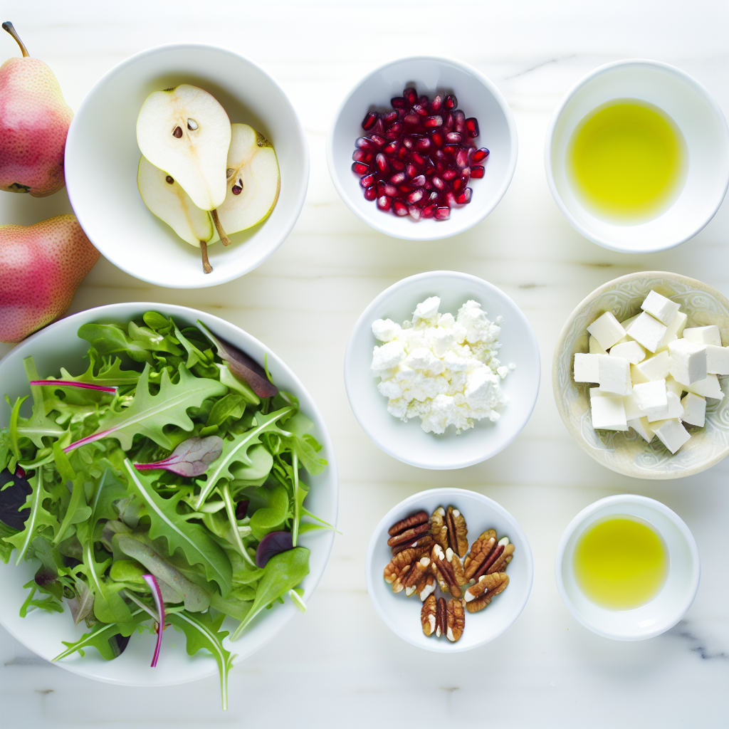 Pear Pomegranate Salad Recipe - Recipe Image