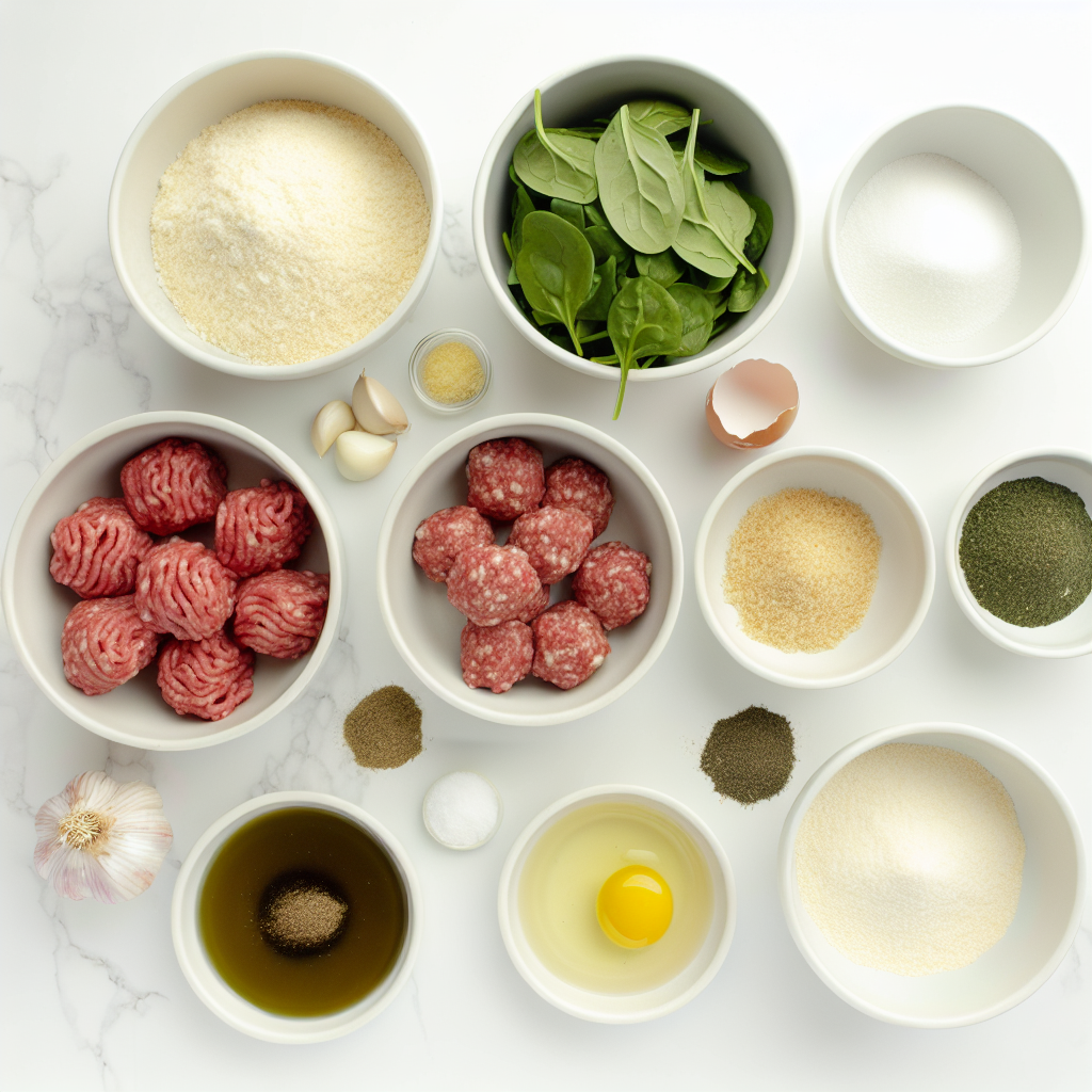 Spinach Garlic Meatballs Recipe - Recipe Image
