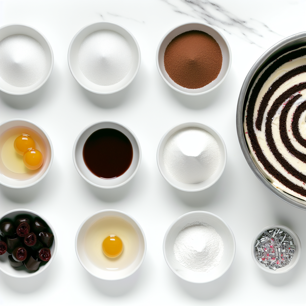 Elegant Black Forest Cake Roll Recipe - Recipe Image