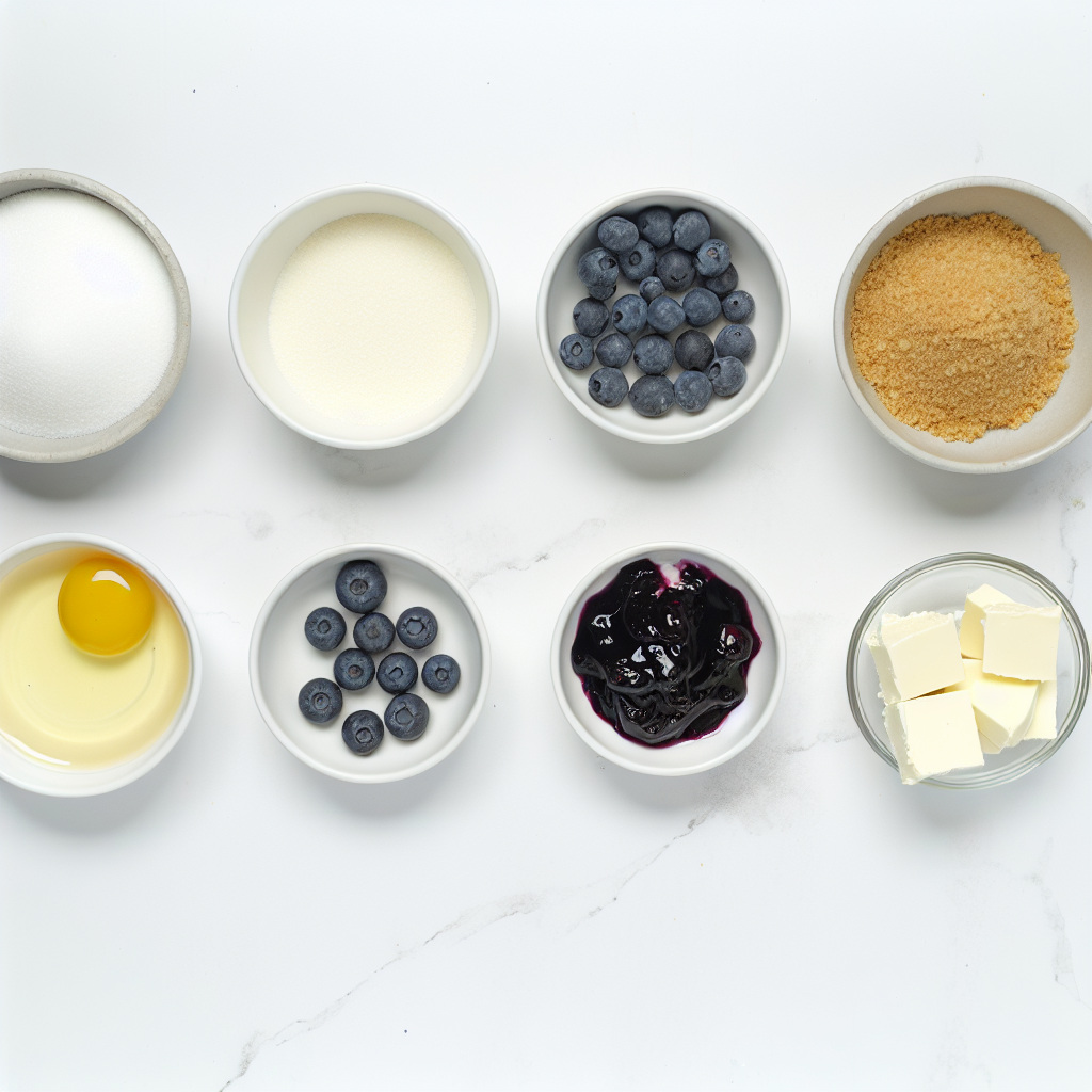 Mini White Chocolate Blueberry Cheesecakes Delight Recipe - Recipe Image