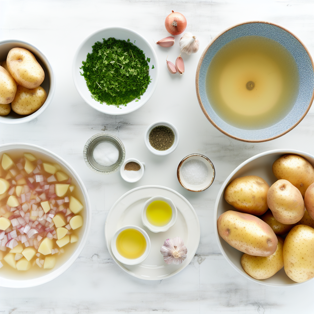 Soothing Hangover Cure Garlic Potato Soup Recipe - Recipe Image