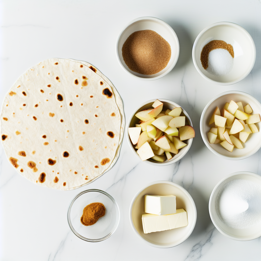 Apple Pie Tortilla Wraps with Brown Sugar Butter Recipe - Recipe Image