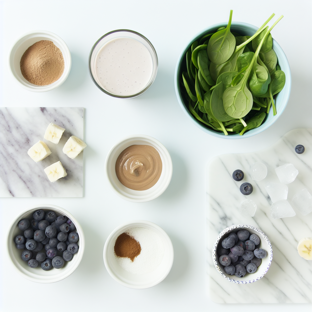 Healthy Chocolate Blueberry Smoothie Recipe - Recipe Image