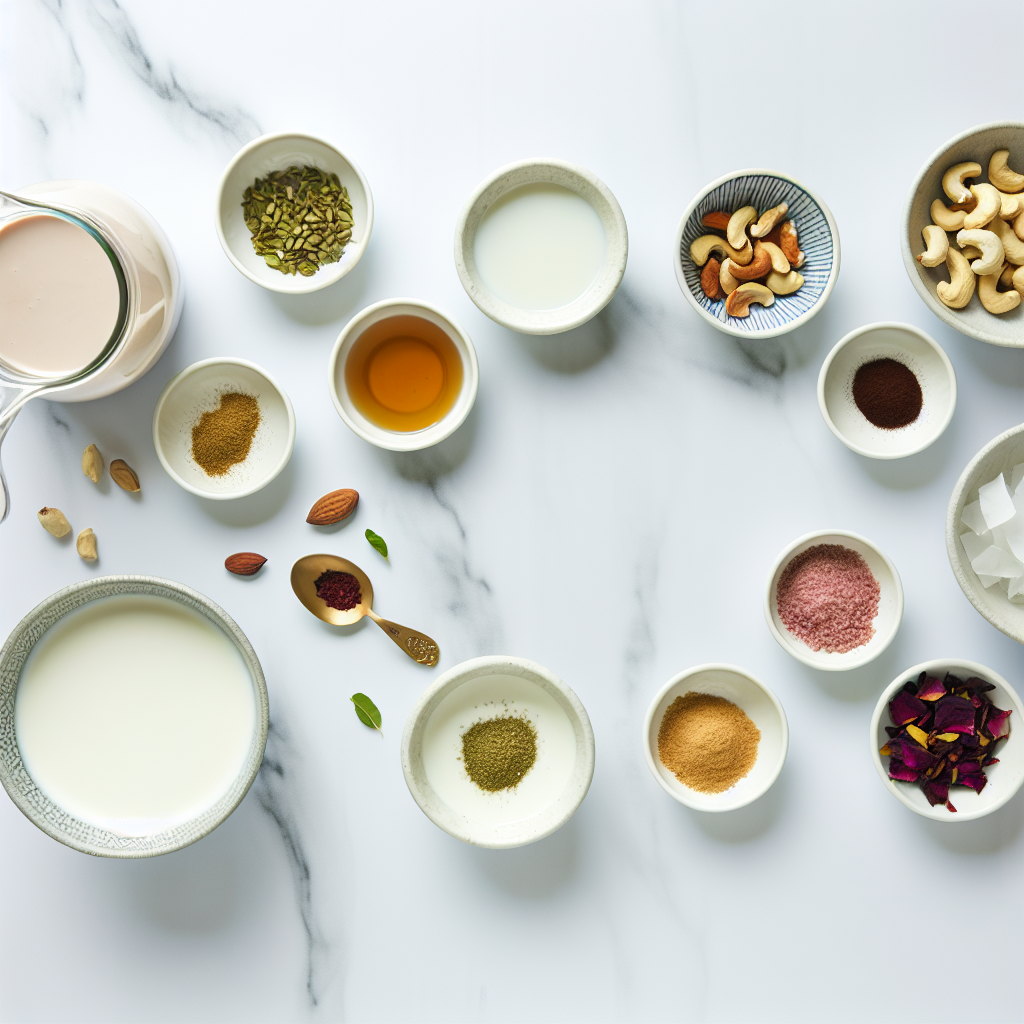 Vegan Rose Basundi: Creamy Dairy-Free Indian Dessert Recipe - Recipe Image