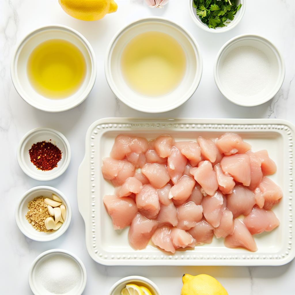 Lemon Garlic Chicken Bites Recipe - Recipe Image