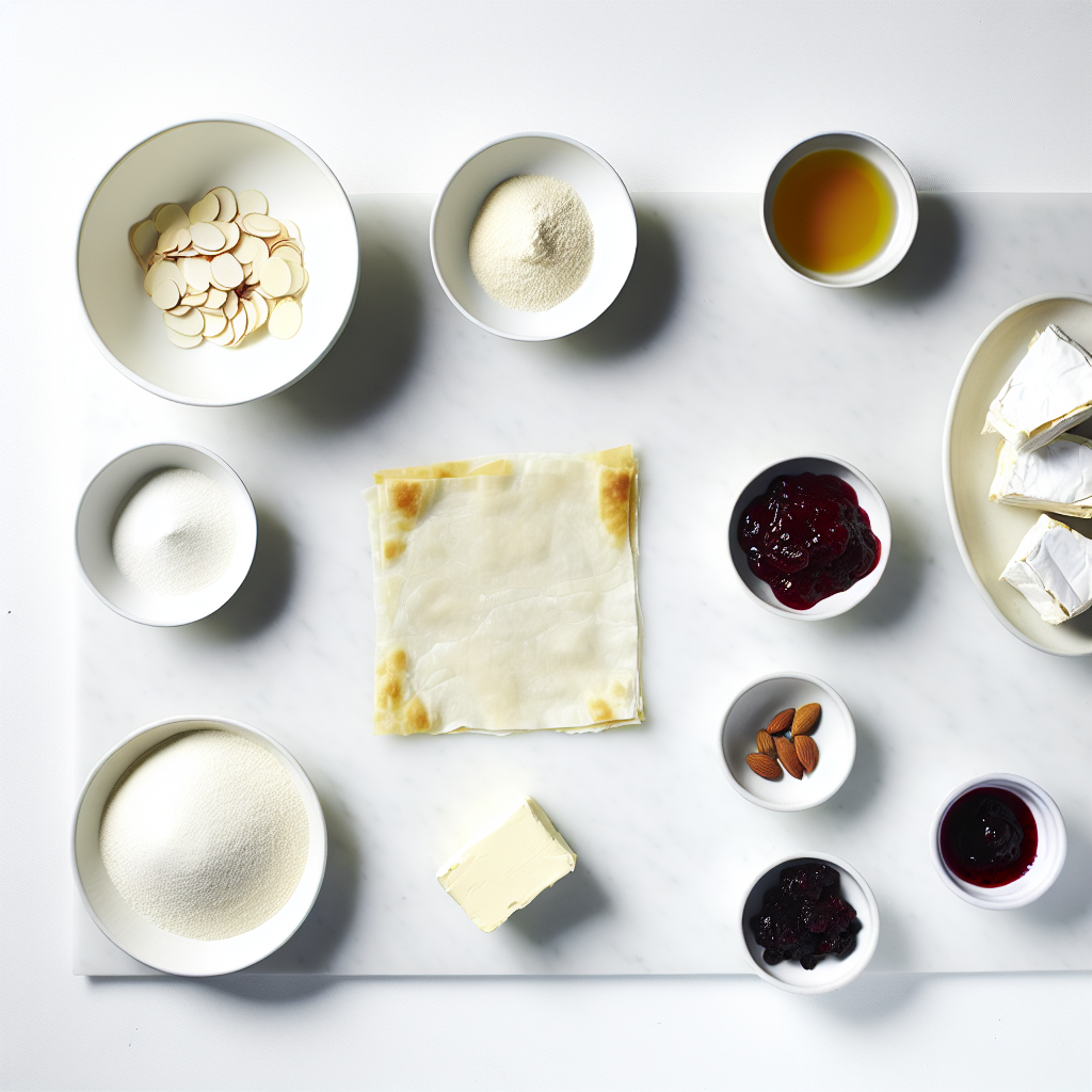 Cranberry Brie Filo Crackers Recipe - Recipe Image