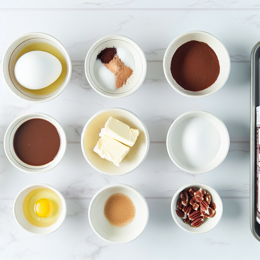 Chocolate Pecan Ooey Gooey Butter Cake Recipe - Recipe Image