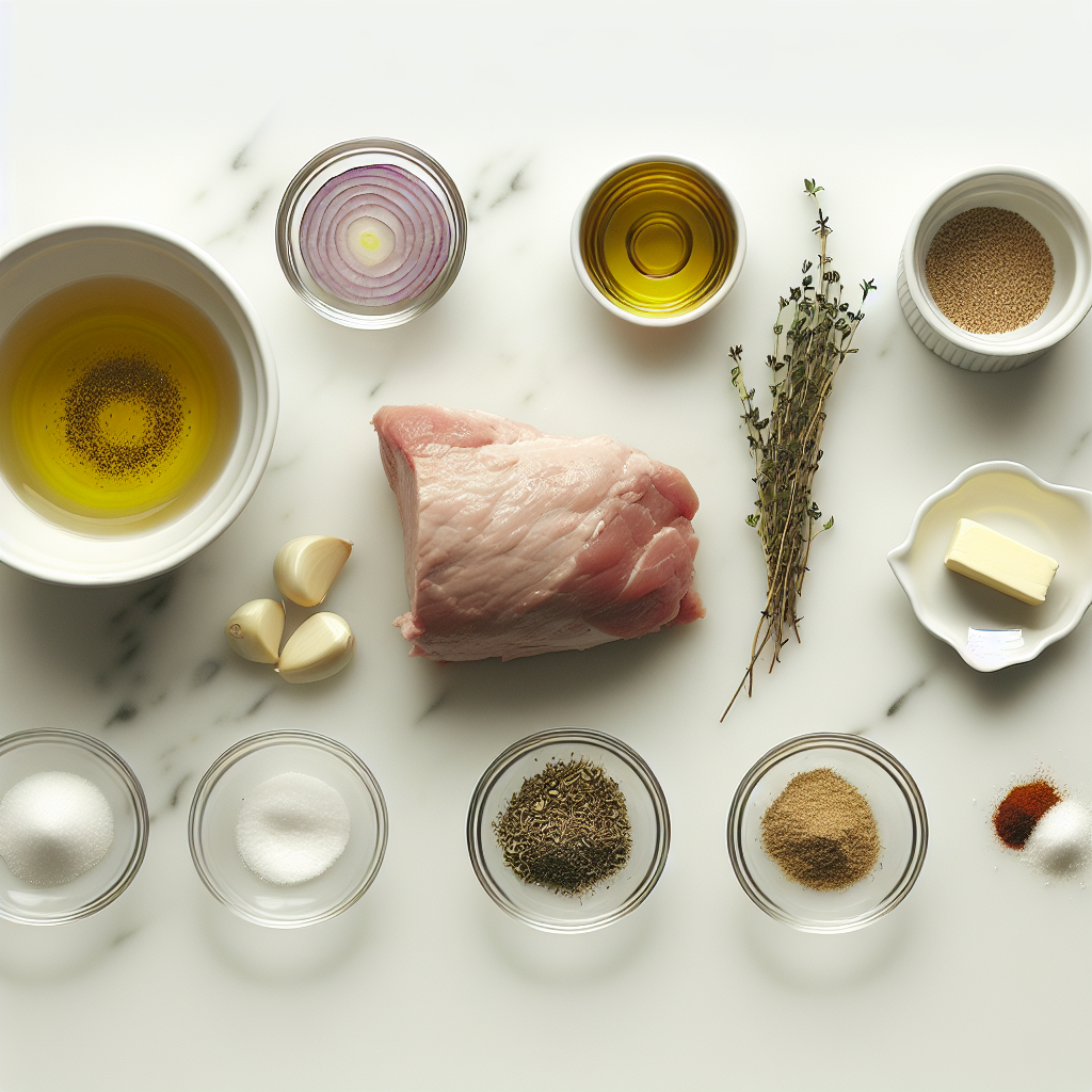 Roasted Pork Tenderloin with Garlic and Herb Pan Sauce Recipe - Recipe Image