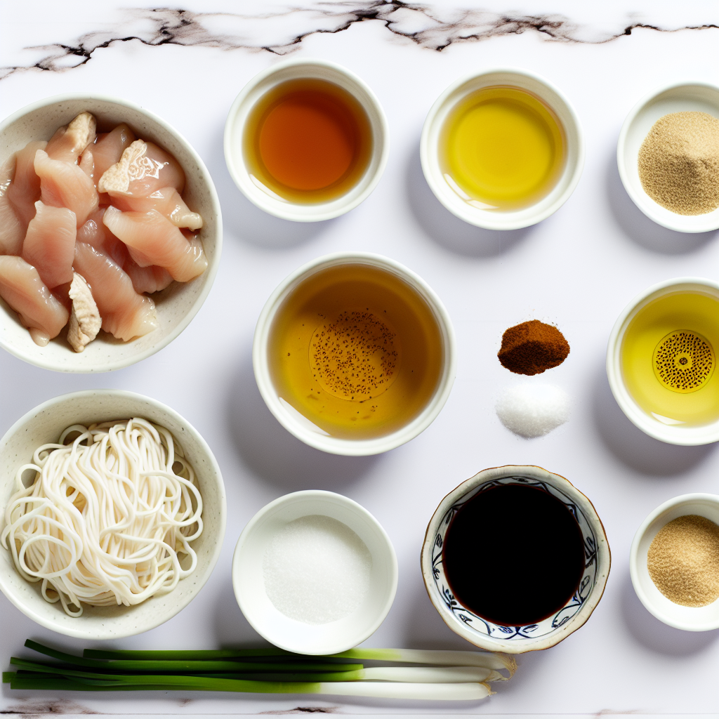 Sticky Garlic Chicken Noodles Recipe - Recipe Image