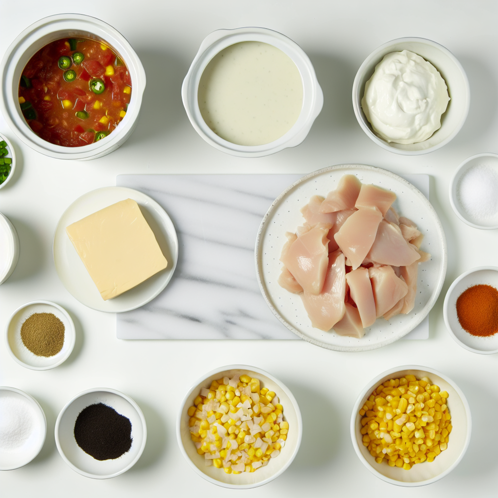 Crockpot Cream Cheese Chicken Chili Recipe - Recipe Image