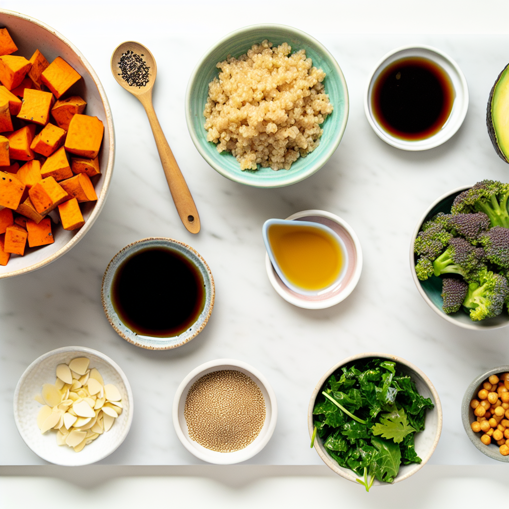 Miso Glazed Sweet Potato Bowl Recipe - Recipe Image