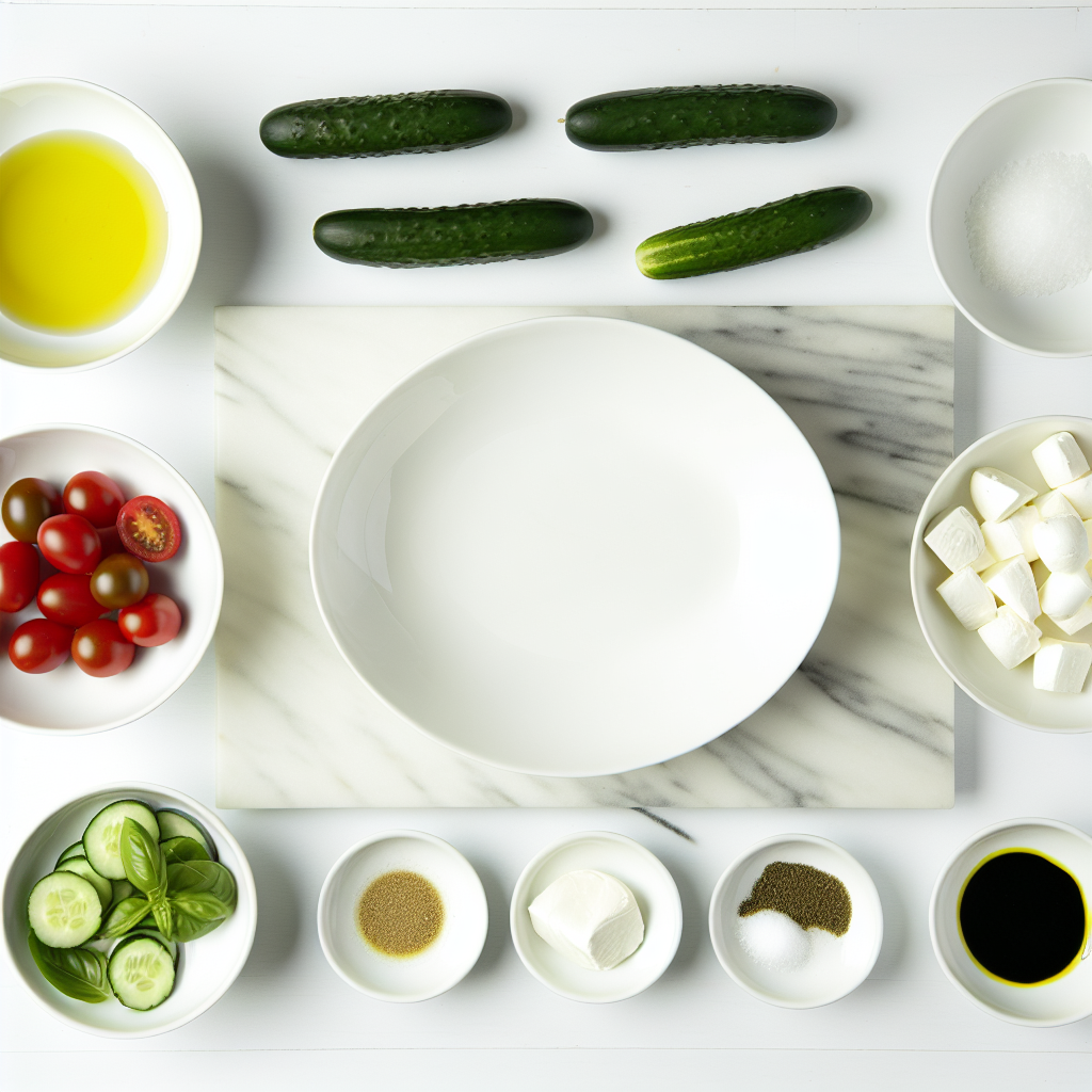 Cucumber Caprese Salad Recipe - Recipe Image
