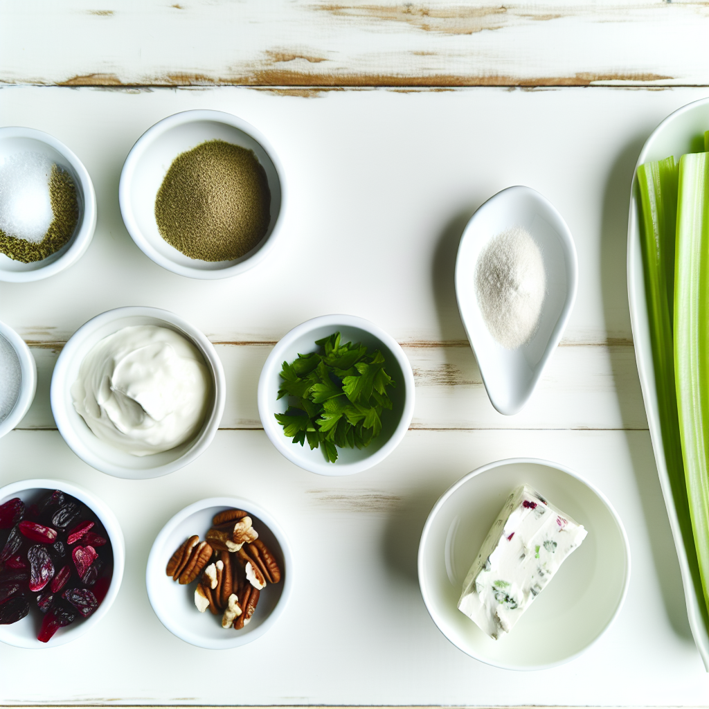 Cranberry Pecan Holiday Celery Boats Recipe - Recipe Image