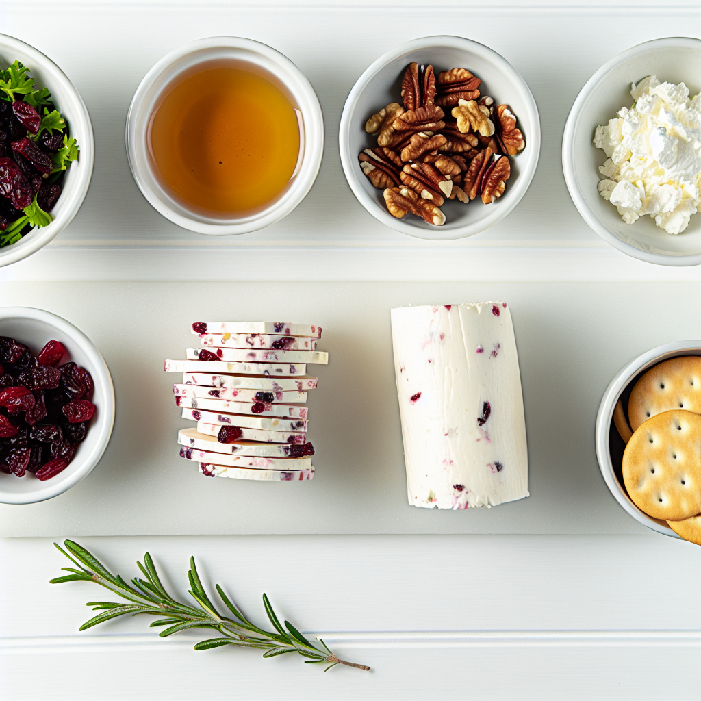 Cranberry Goat Cheese Log Recipe - Recipe Image