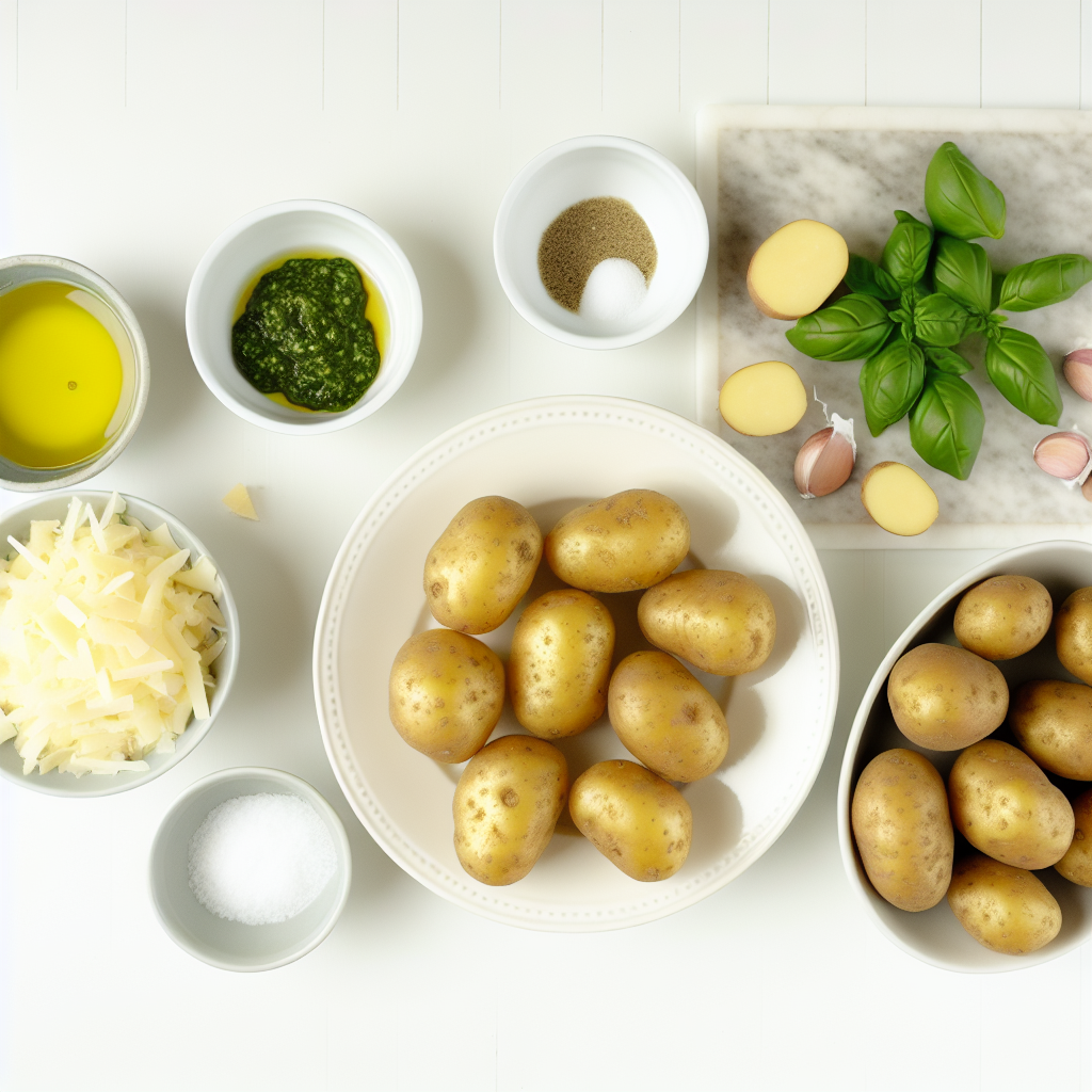Parmesan Pesto Roasted Potatoes Recipe - Recipe Image
