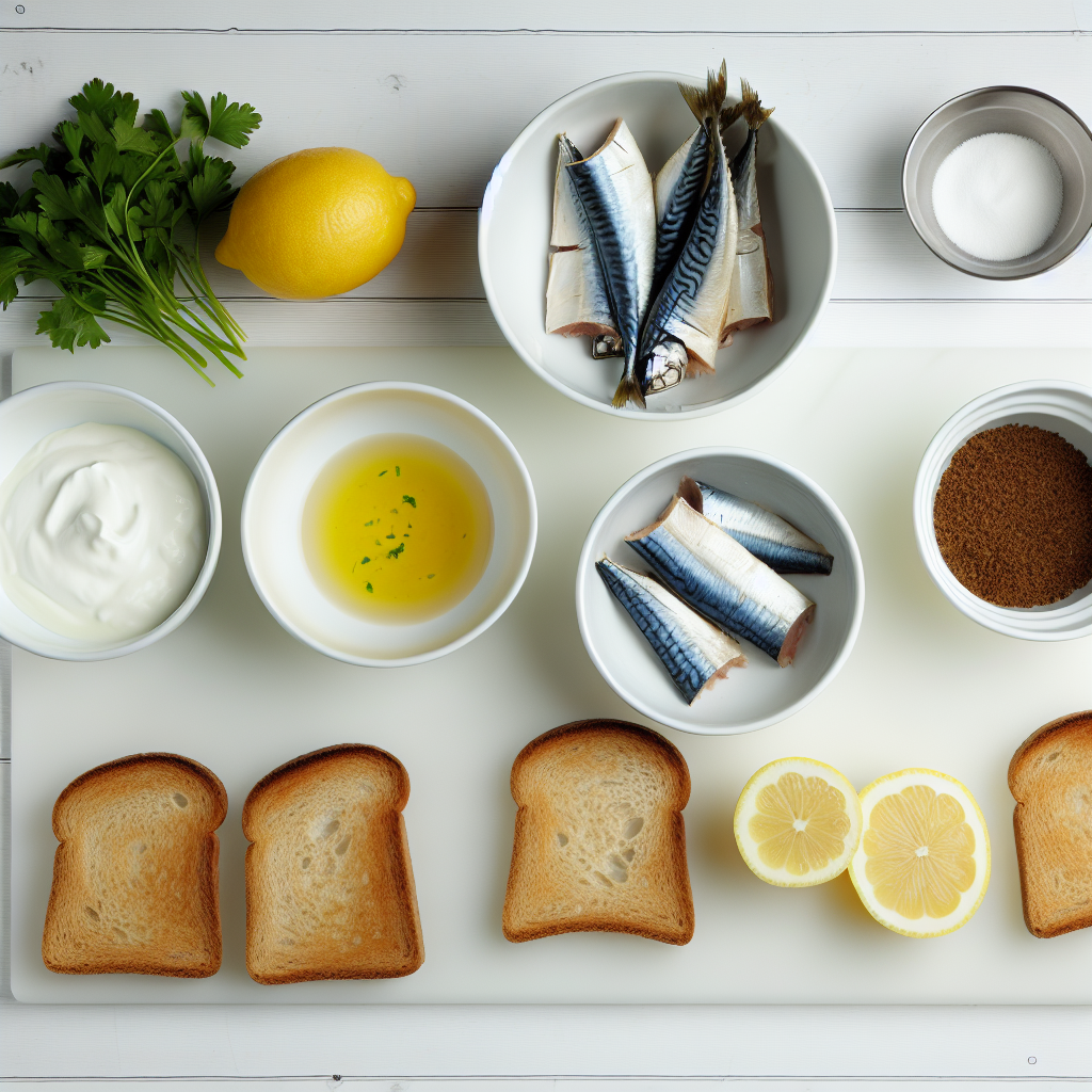 Mackerel Paté with Toast Recipe - Recipe Image