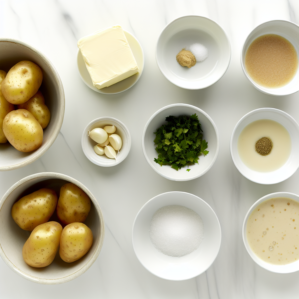 Creamy Garlic Sauce Baby Potatoes Recipe - Recipe Image