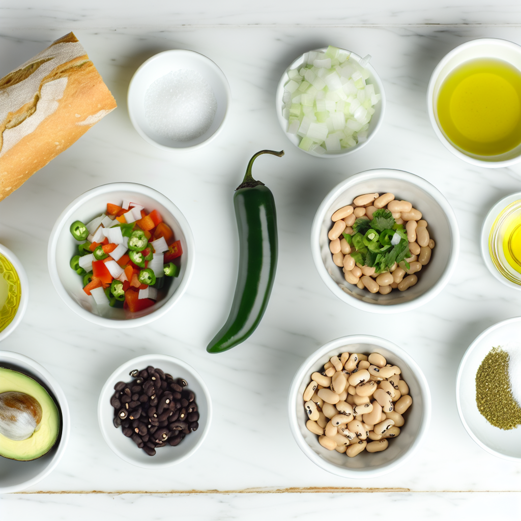 White Bean, Black-Eyed Pea, and Avocado Crostini Recipe - Recipe Image