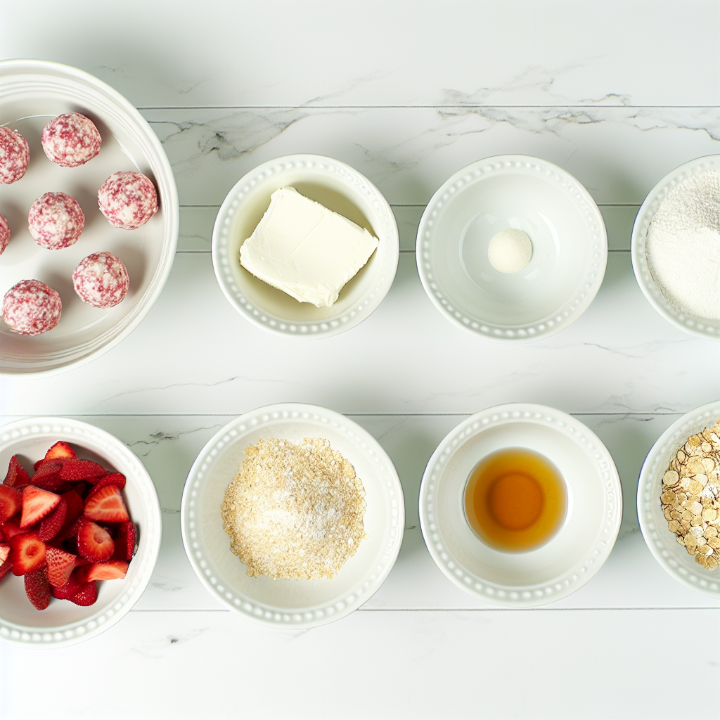 Strawberry Cheesecake Protein Balls (No Bake) Recipe - Recipe Image