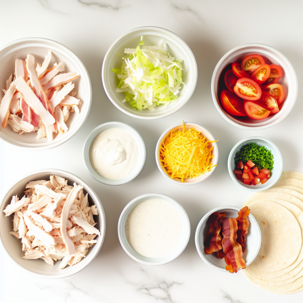 Tasty Bacon Ranch Chicken Wraps Recipe - Recipe Image