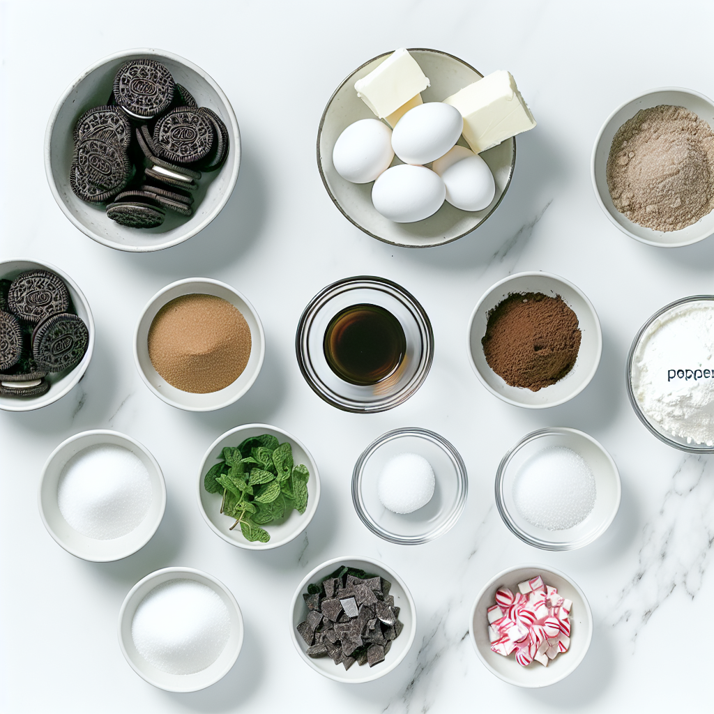 Chocolate Peppermint Candy Cane Oreo Cookies Recipe - Recipe Image