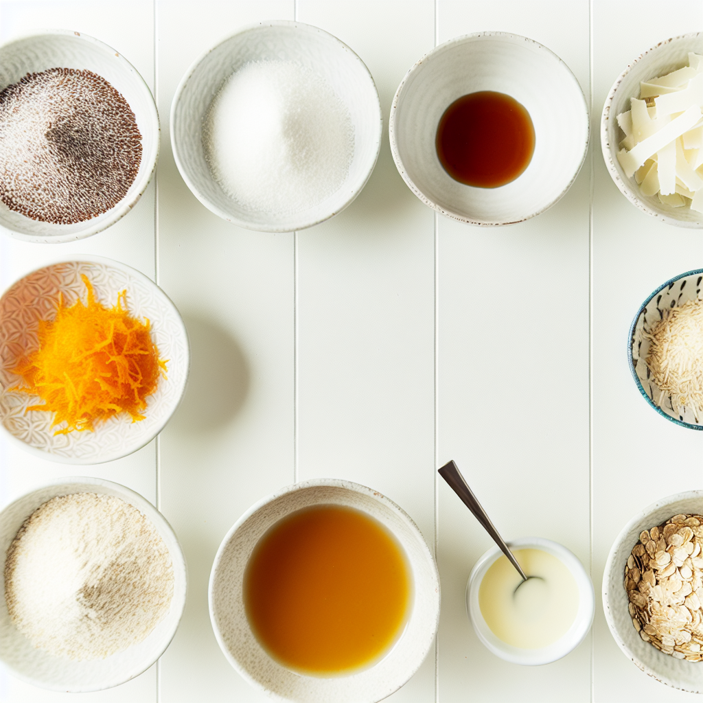 Easy No Bake Gluten Free Citrus Coconut Protein Bars Recipe - Recipe Image