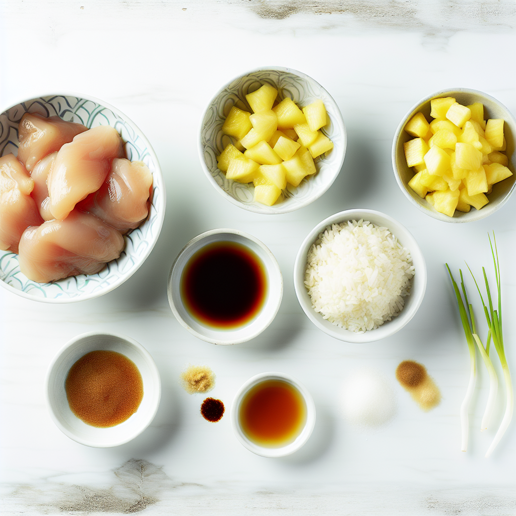 Sweet and Savory Pineapple Chicken and Rice Recipe - Recipe Image
