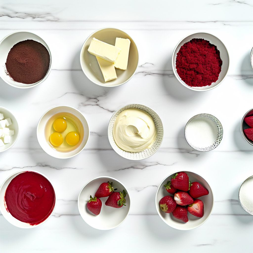 Red Velvet Strawberry Cheesecake – Creamy & Stunning Dessert Recipe - Recipe Image