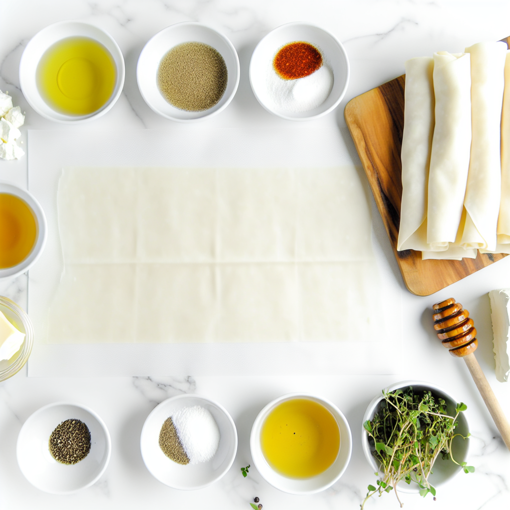 Crispy Feta Rolls with Hot Honey Recipe - Recipe Image