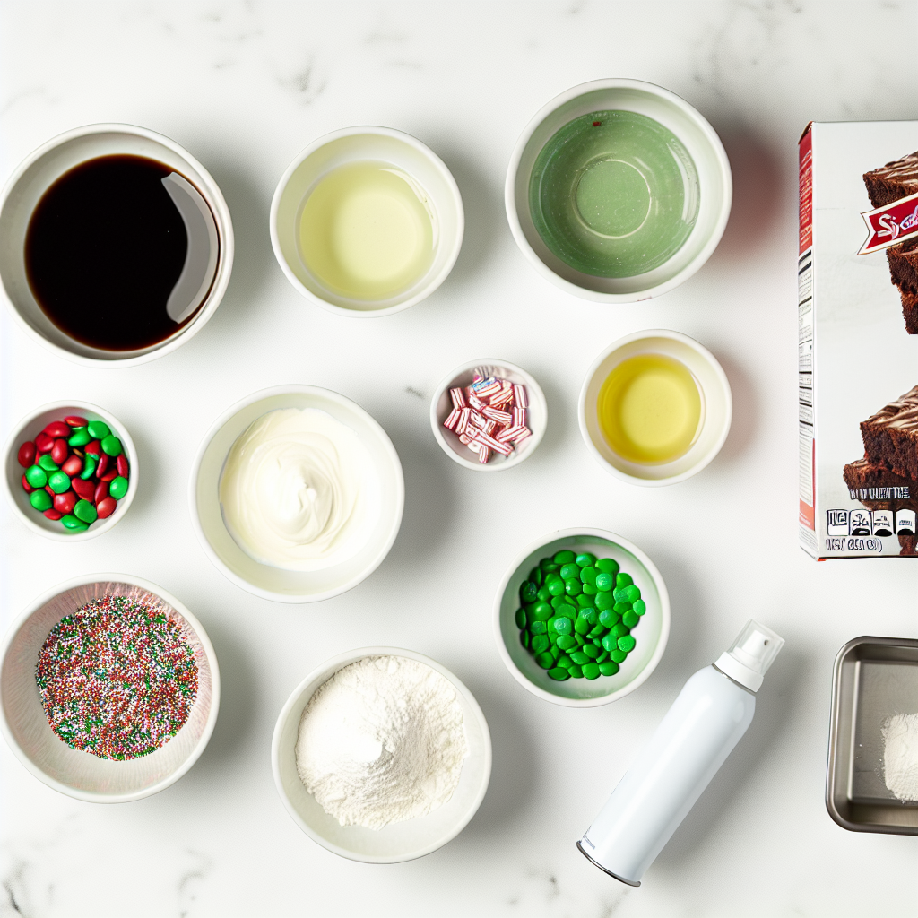 Christmas Tree Brownie Bites Recipe - Recipe Image