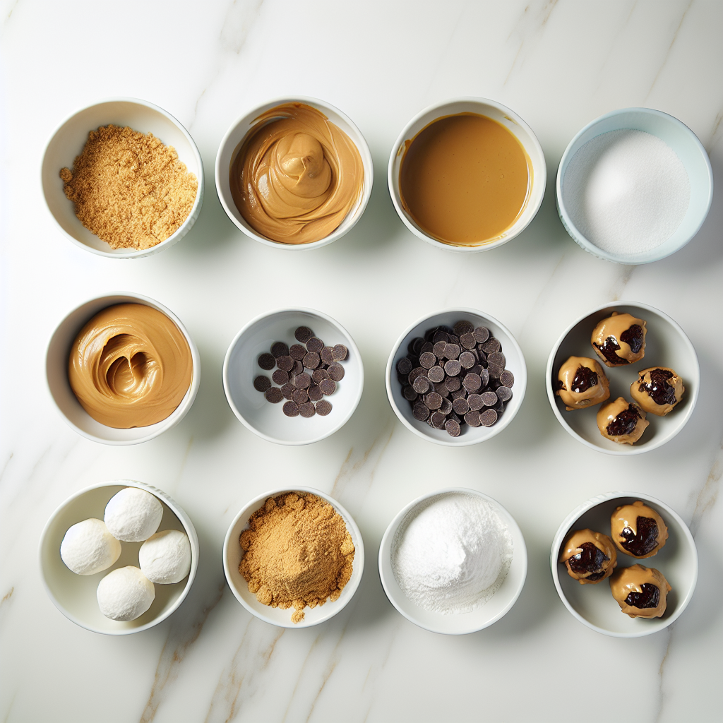 Chocolate Peanut Butter Snowballs with Caramel Drizzle Recipe - Recipe Image