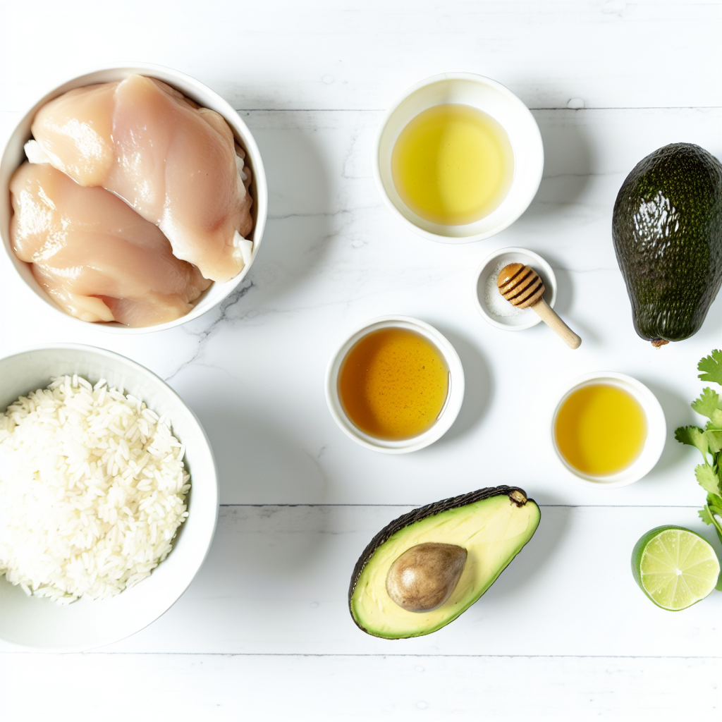 Honey Lime Chicken & Avocado Rice Stack for a Fresh Dinner Recipe - Recipe Image