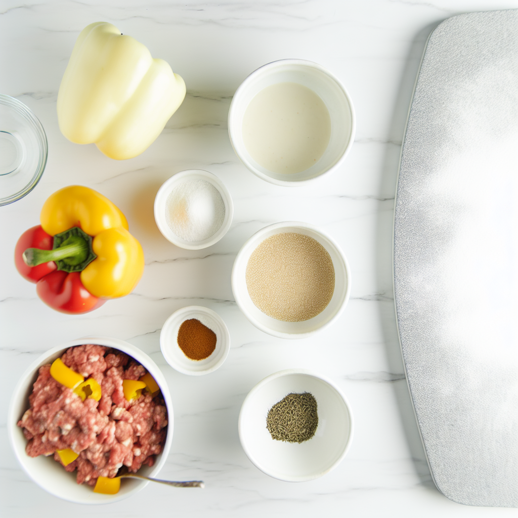 Air Fryer Mediterranean Stuffed Bell Peppers Recipe - Recipe Image