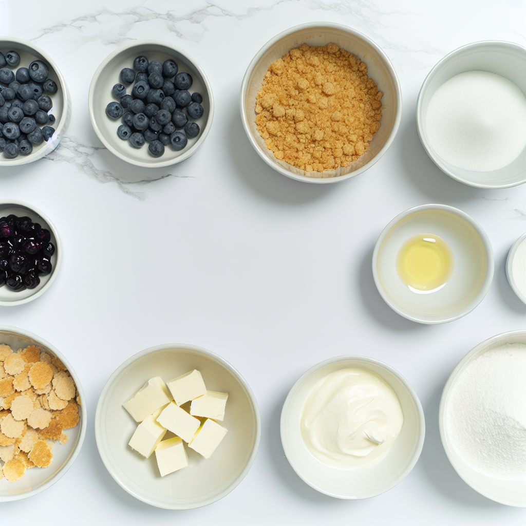 Blueberry Crumble Cheesecake Recipe - Recipe Image