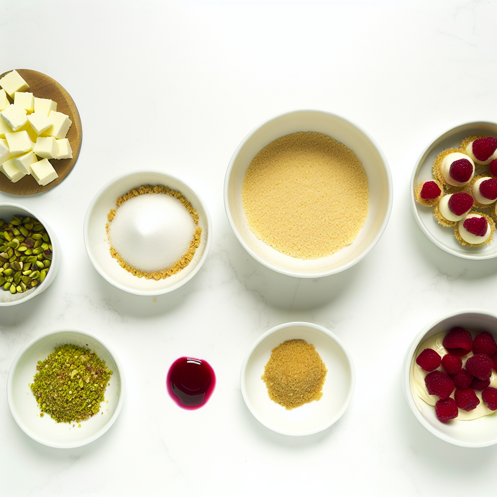 Pistachio & Raspberry Cheesecake Domes Recipe - Recipe Image