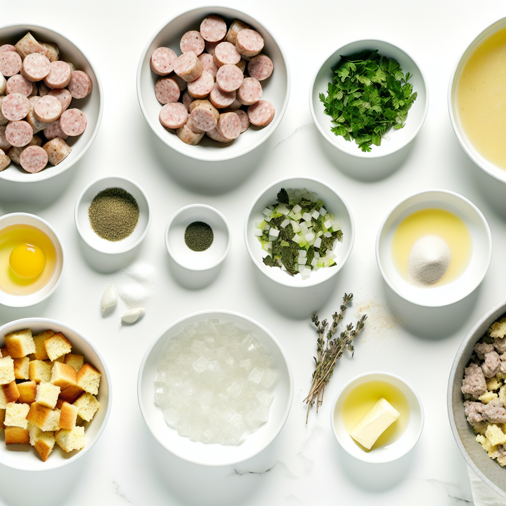 Sausage Southern Cornbread Stuffing Recipe - Recipe Image