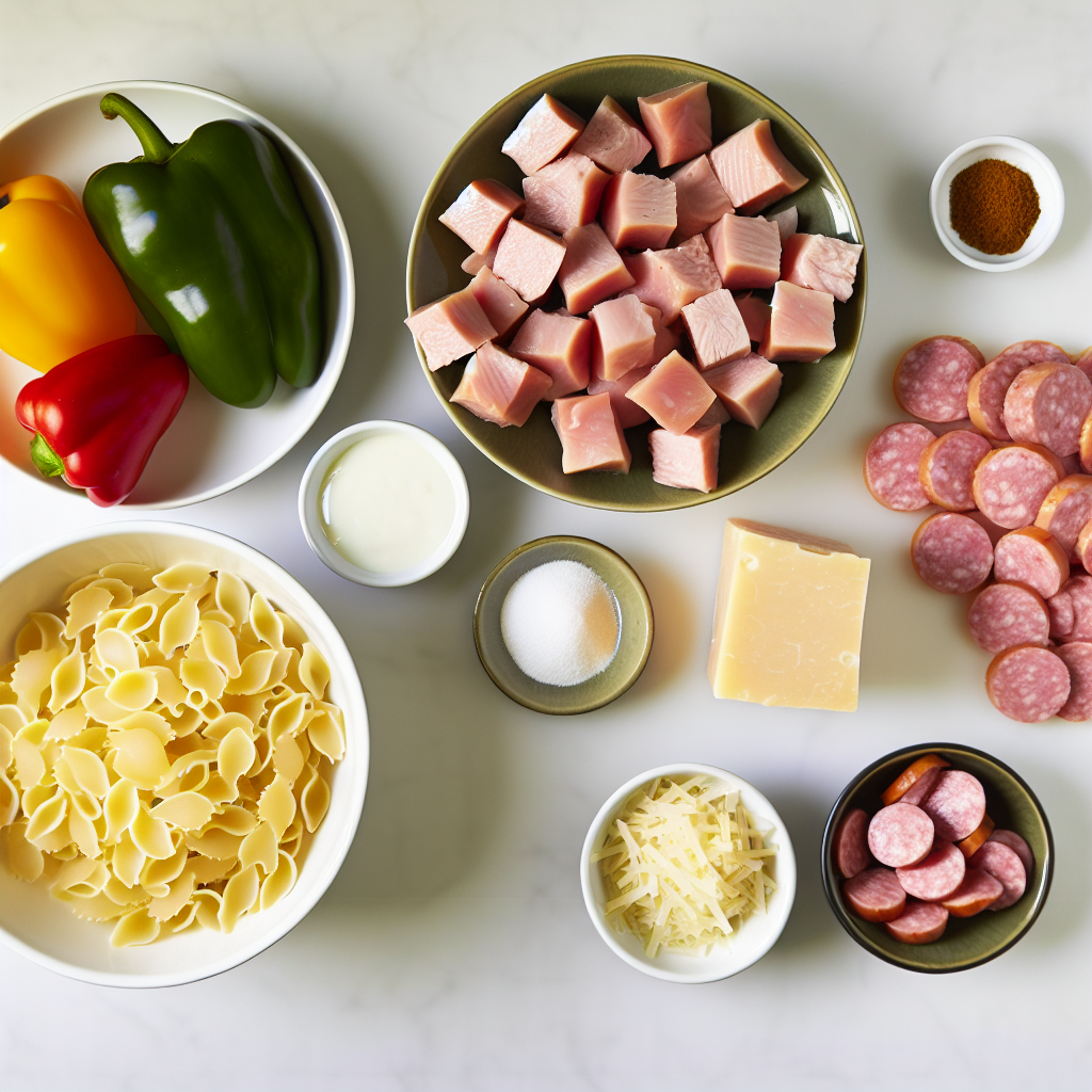 Cajun Chicken and Sausage Pasta Recipe - Recipe Image