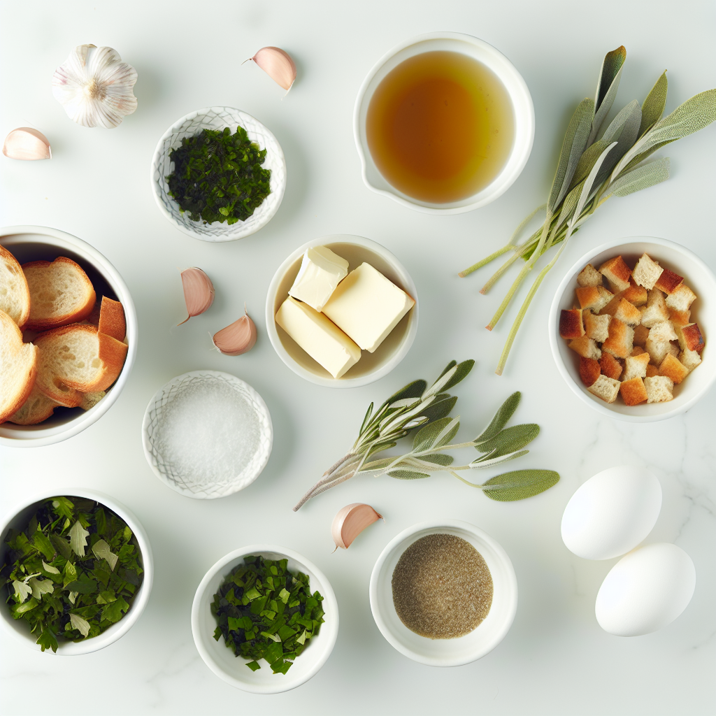 Classic Bread Stuffing With Fresh Herbs Recipe - Recipe Image