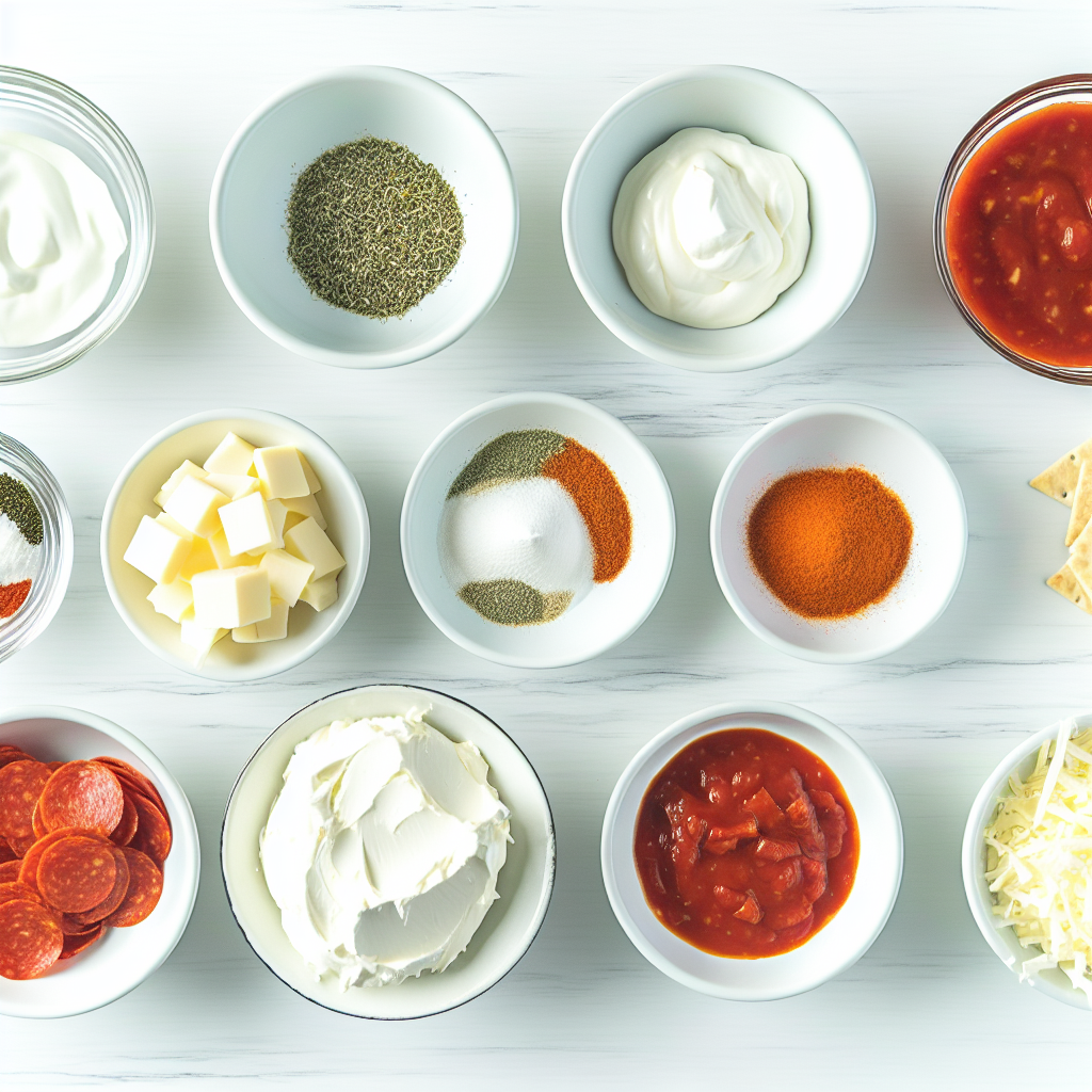 Pepperoni Dip with Cheese and Marinara Recipe - Recipe Image