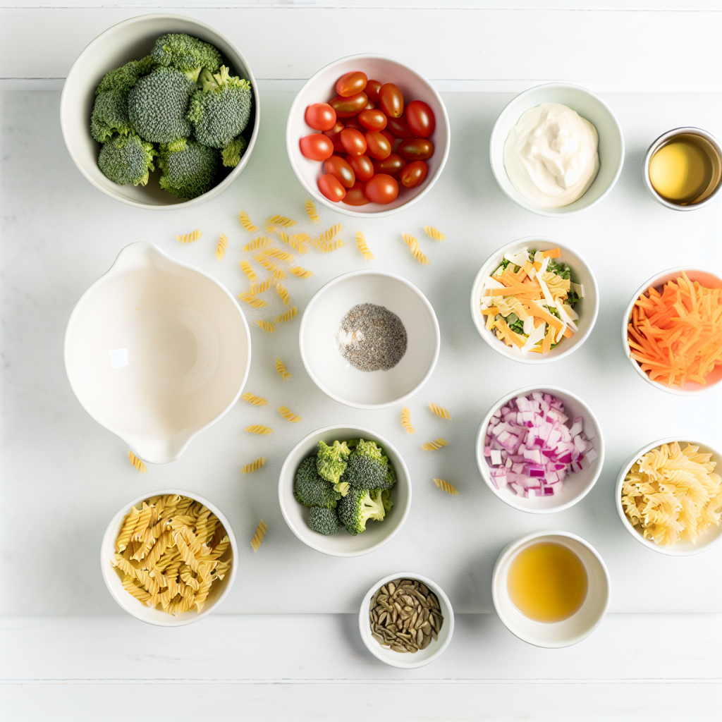 Tasty Broccoli Pasta Salad Recipe - Recipe Image