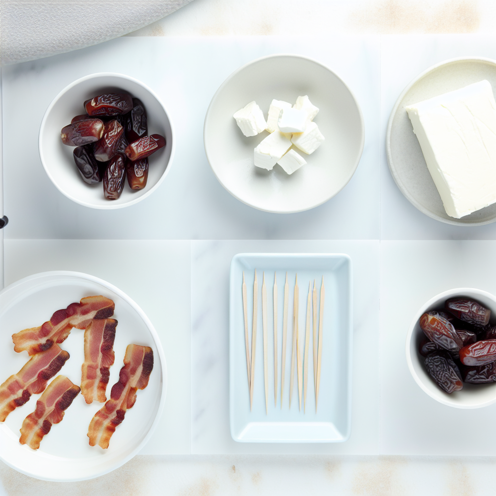 Bacon Wrapped Dates with Goat Cheese Recipe - Recipe Image