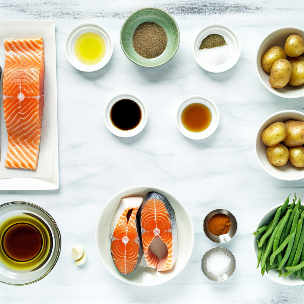 Maple Glazed Sheet Pan Salmon Recipe - Recipe Image