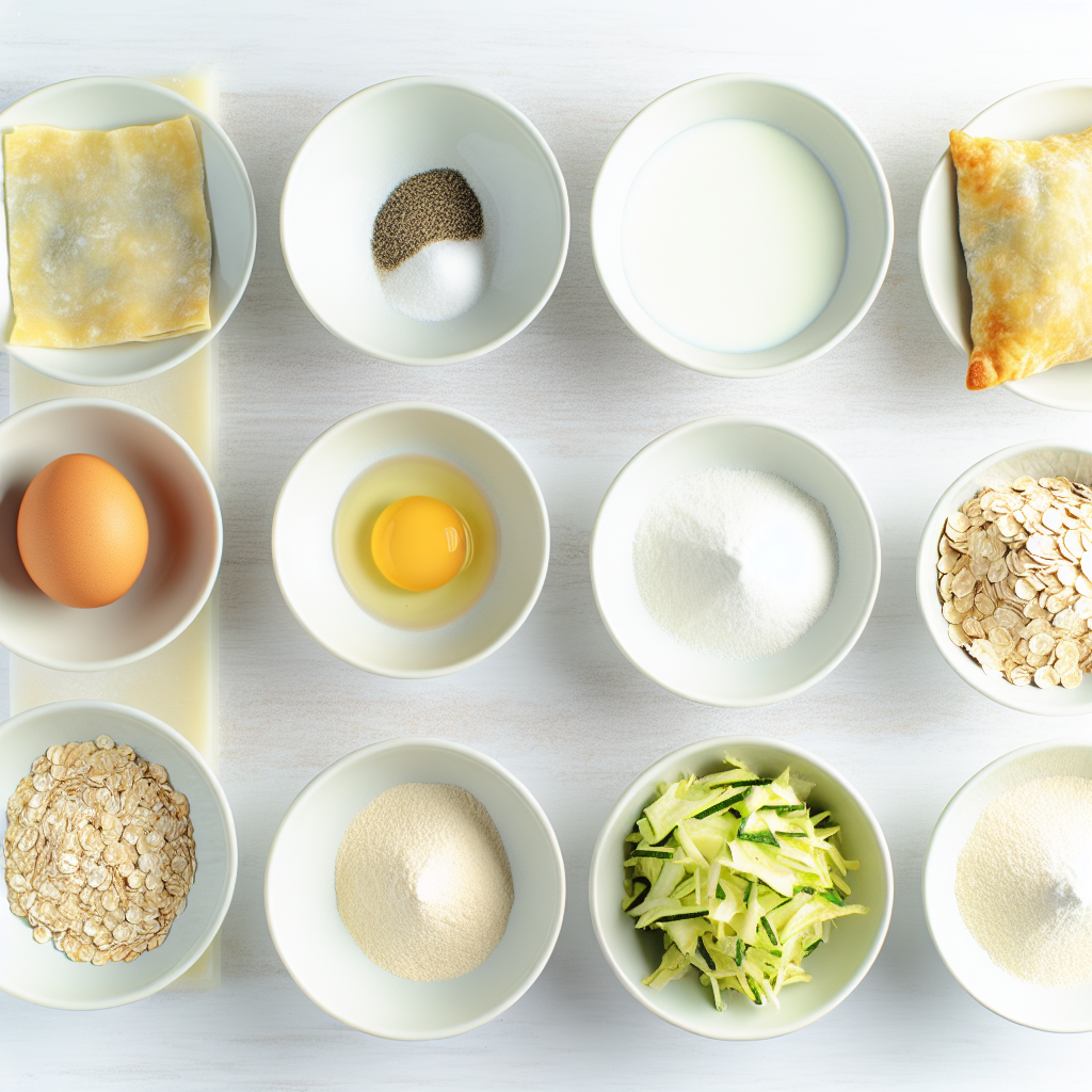 Oatmeal and Zucchini Puff Pastry Twists Recipe - Recipe Image