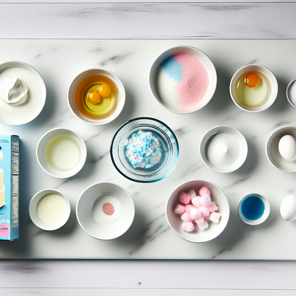 Easy Cotton Candy Cake: A Fun and Colorful Homemade Dessert Recipe - Recipe Image