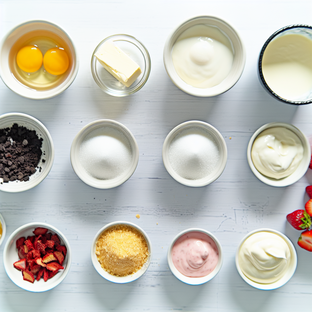 Strawberry Crunch Cheesecake – Easy Creamy & Crunchy Delight Recipe - Recipe Image