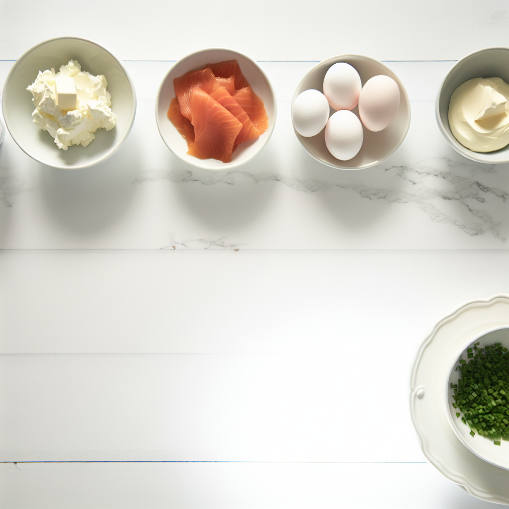 Smoked Salmon Scrambled Eggs with Chives and Cream Cheese Recipe - Recipe Image