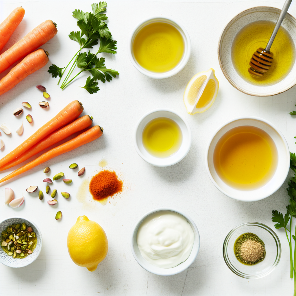Hot Honey Roasted Carrots with Greek Yogurt Sauce Recipe - Recipe Image