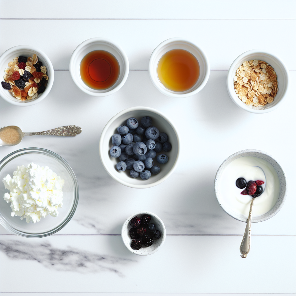 Blueberry & Muesli Cottage Cheese Bowl Recipe - Recipe Image