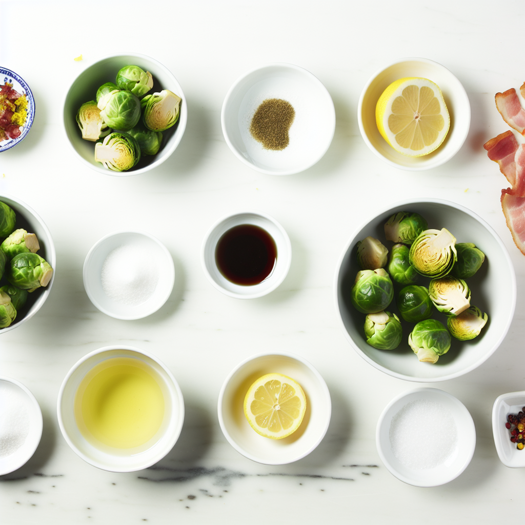 Bacon-Wrapped Brussels Sprouts with Lemon and Maple Syrup Dipping Sauce Recipe - Recipe Image